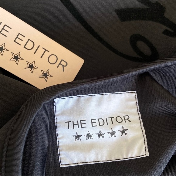 THE EDITOR Logo Scuba Neoprene Tank Bodysuit - Picture 8 of 9